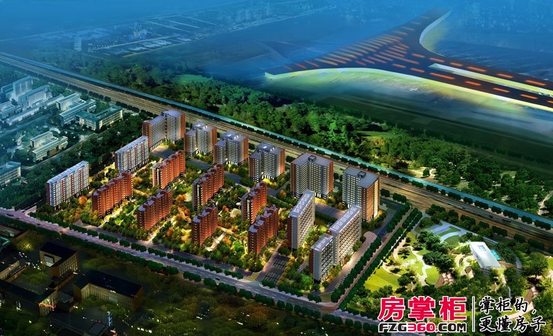 北京苏活效果图鸟瞰